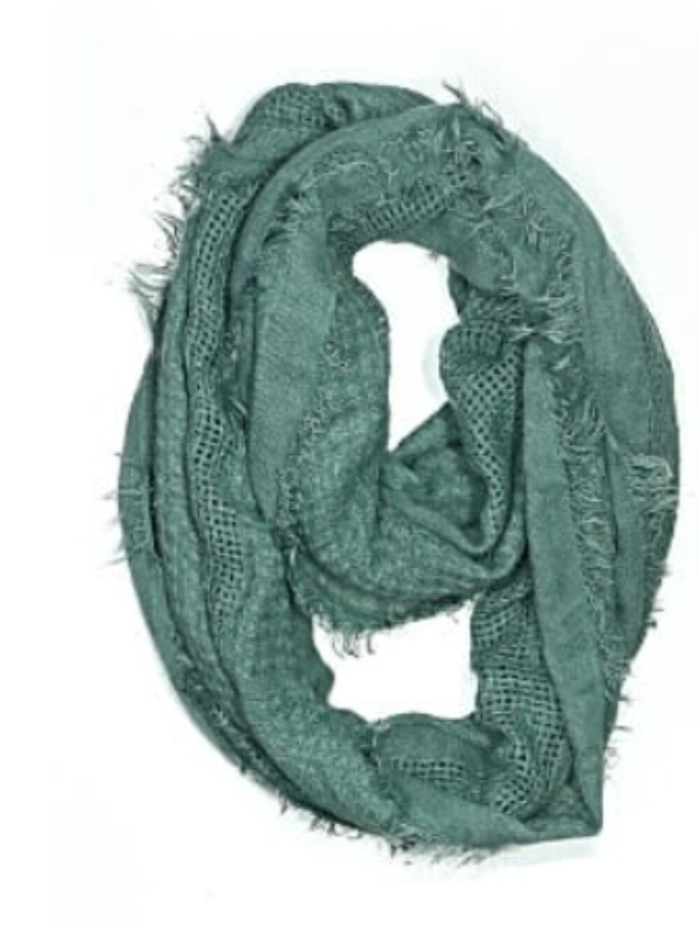 Cost Plus World Market Blue Green Lightweight Knit Infinity Scarf